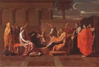 Nicolas Poussin Moses Trampling on the Pharaoh's Crown (mk08)